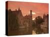 Belfort and River Dijver, Bruges, Belgium-Alan Copson-Stretched Canvas