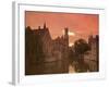 Belfort and River Dijver, Bruges, Belgium-Alan Copson-Framed Photographic Print