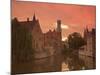 Belfort and River Dijver, Bruges, Belgium-Alan Copson-Mounted Photographic Print