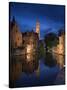 Belfort and River Dijver, Bruges, Flanders, Belgium-Alan Copson-Stretched Canvas