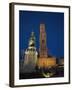 Belfort and Statue of Pieter de Coninck and Jan Breidel, the Markt, Bruges, Belgium-Alan Copson-Framed Photographic Print