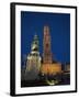 Belfort and Statue of Pieter de Coninck and Jan Breidel, the Markt, Bruges, Belgium-Alan Copson-Framed Photographic Print