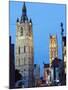 Belfort Belfry and St. Baafskathedraal (St. Baafs Cathedral), Ghent, Flanders, Belgium, Europe-Christian Kober-Mounted Photographic Print