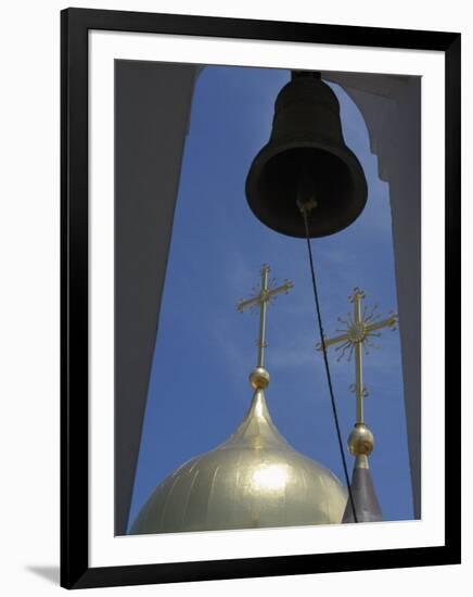 Belfry and Domes of Newly-Built Russian Orthodox Cathedral in Historic Centre, Habana Vieja, Cuba-John Harden-Framed Photographic Print