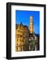 Belfry at Twilight, Historic Center of Bruges, UNESCO World Heritage Site, Belgium, Europe-G&M-Framed Photographic Print