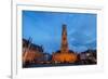 Belfry of Bruges at Grote Markt, Belgium-neirfy-Framed Photographic Print
