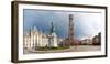 Belfry of Bruges in the historic market square of Bruges, West Flanders, Flemish Region, Belgium-null-Framed Photographic Print