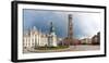 Belfry of Bruges in the historic market square of Bruges, West Flanders, Flemish Region, Belgium-null-Framed Photographic Print