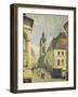 Belfry of Douai-Jean-Baptiste-Camille Corot-Framed Giclee Print