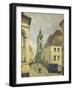 Belfry of Douai-Jean-Baptiste-Camille Corot-Framed Giclee Print