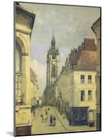 Belfry of Douai-Jean-Baptiste-Camille Corot-Mounted Giclee Print