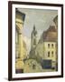 Belfry of Douai-Jean-Baptiste-Camille Corot-Framed Premium Giclee Print