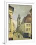 Belfry of Douai-Jean-Baptiste-Camille Corot-Framed Premium Giclee Print