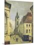 Belfry of Douai-Jean-Baptiste-Camille Corot-Mounted Premium Giclee Print