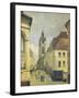 Belfry of Douai-Jean-Baptiste-Camille Corot-Framed Giclee Print