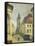 Belfry of Douai-Jean-Baptiste-Camille Corot-Framed Stretched Canvas