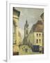 Belfry of Douai-Jean-Baptiste-Camille Corot-Framed Giclee Print