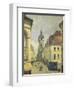 Belfry of Douai-Jean-Baptiste-Camille Corot-Framed Premium Giclee Print