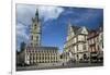 Belfry Tower in Saint Bavo's square, city centre, Ghent, West Flanders, Belgium, Europe-Peter Barritt-Framed Photographic Print