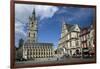 Belfry Tower in Saint Bavo's square, city centre, Ghent, West Flanders, Belgium, Europe-Peter Barritt-Framed Photographic Print