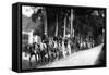 Belgian Artillery Avoiding German Taube Planes, First World War, 1914-null-Framed Stretched Canvas