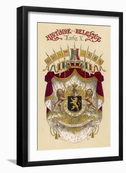 Belgian Coat of Arms-null-Framed Art Print