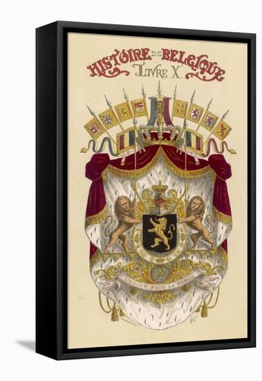 Belgian Coat of Arms-null-Framed Stretched Canvas