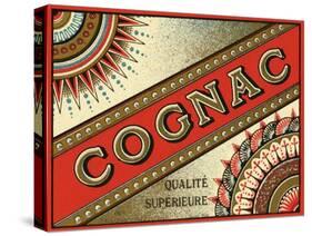 Belgian Cognac Label-null-Stretched Canvas