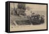 Belgian Congo, Steamer Hainaut on the High River-null-Framed Stretched Canvas