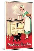 Belgian Cook and Cat-null-Mounted Art Print