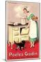 Belgian Cook and Cat-null-Mounted Art Print