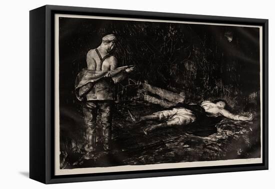 Belgian Farmyard, 1918-George Wesley Bellows-Framed Stretched Canvas