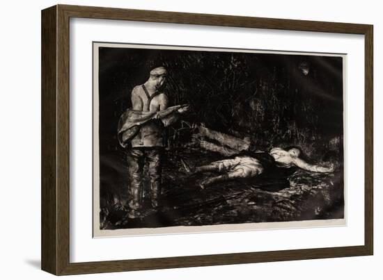 Belgian Farmyard, 1918-George Wesley Bellows-Framed Giclee Print