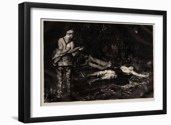 Belgian Farmyard, 1918-George Wesley Bellows-Framed Giclee Print