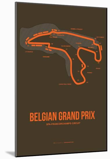 Belgian Grand Prix 1-NaxArt-Mounted Poster