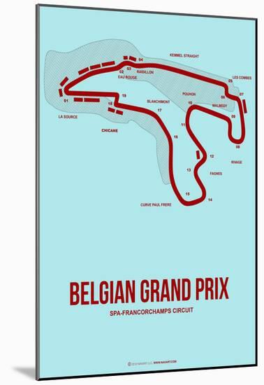 Belgian Grand Prix 3-NaxArt-Mounted Poster