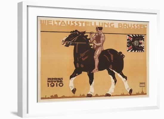 Belgian Horse Show Poster, 1910-null-Framed Art Print