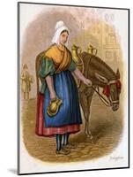 Belgian Milk-Woman, 1809-W Dickes-Mounted Giclee Print