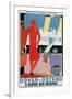 Belgian National Railway Poster, Channel Crossing-Found Image Press-Framed Giclee Print