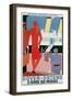 Belgian National Railway Poster, Channel Crossing-Found Image Press-Framed Giclee Print