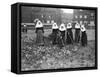 Belgian Nuns Gardening-null-Framed Stretched Canvas
