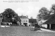 The Lake and the Chalet Robinson, Bois de La Cambre, Brussels. Postcard Sent in 1913-Belgian Photographer-Stretched Canvas