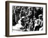 Belgian Refugees with their Bicycles and Possessions Outside the Gare Du Nord, Paris, July 1940-null-Framed Giclee Print