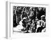 Belgian Refugees with their Bicycles and Possessions Outside the Gare Du Nord, Paris, July 1940-null-Framed Giclee Print