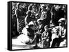 Belgian Refugees with their Bicycles and Possessions Outside the Gare Du Nord, Paris, July 1940-null-Framed Stretched Canvas