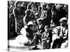 Belgian Refugees with their Bicycles and Possessions Outside the Gare Du Nord, Paris, July 1940-null-Stretched Canvas