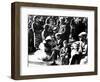 Belgian Refugees with their Bicycles and Possessions Outside the Gare Du Nord, Paris, July 1940-null-Framed Giclee Print