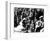 Belgian Refugees with their Bicycles and Possessions Outside the Gare Du Nord, Paris, July 1940-null-Framed Giclee Print