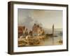 Belgian Riverside, 1858-Jacques Carabain-Framed Giclee Print