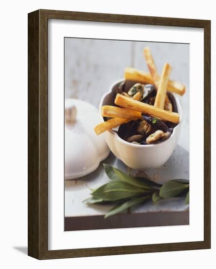 Belgian Speciality: Mussels with Chips-Eising Studio - Food Photo and Video-Framed Photographic Print